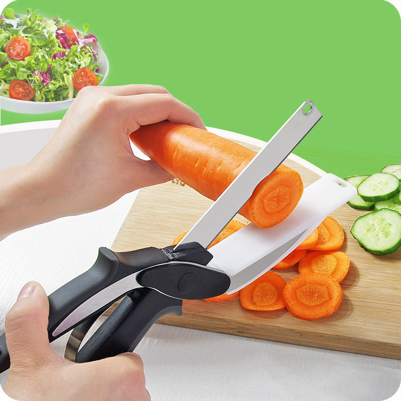 Stainless Steel 2-in-1 Kitchen Scissor Chopper by HitMyNeed