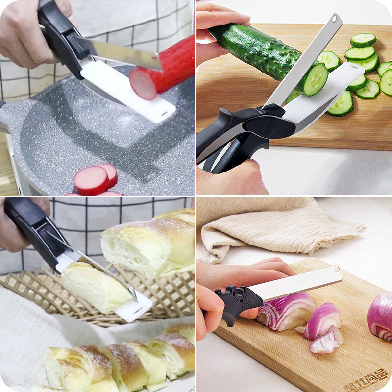 Stainless Steel 2-in-1 Kitchen Scissor Chopper by HitMyNeed