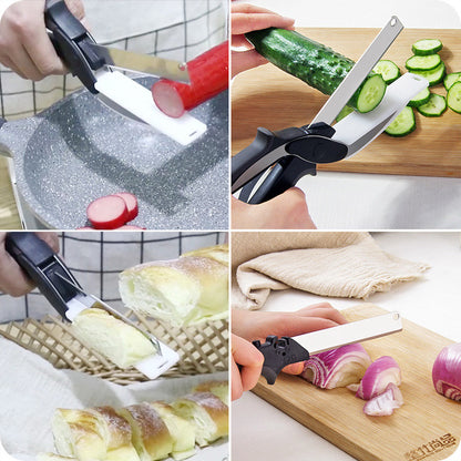 Stainless Steel 2-in-1 Kitchen Scissor Chopper by HitMyNeed