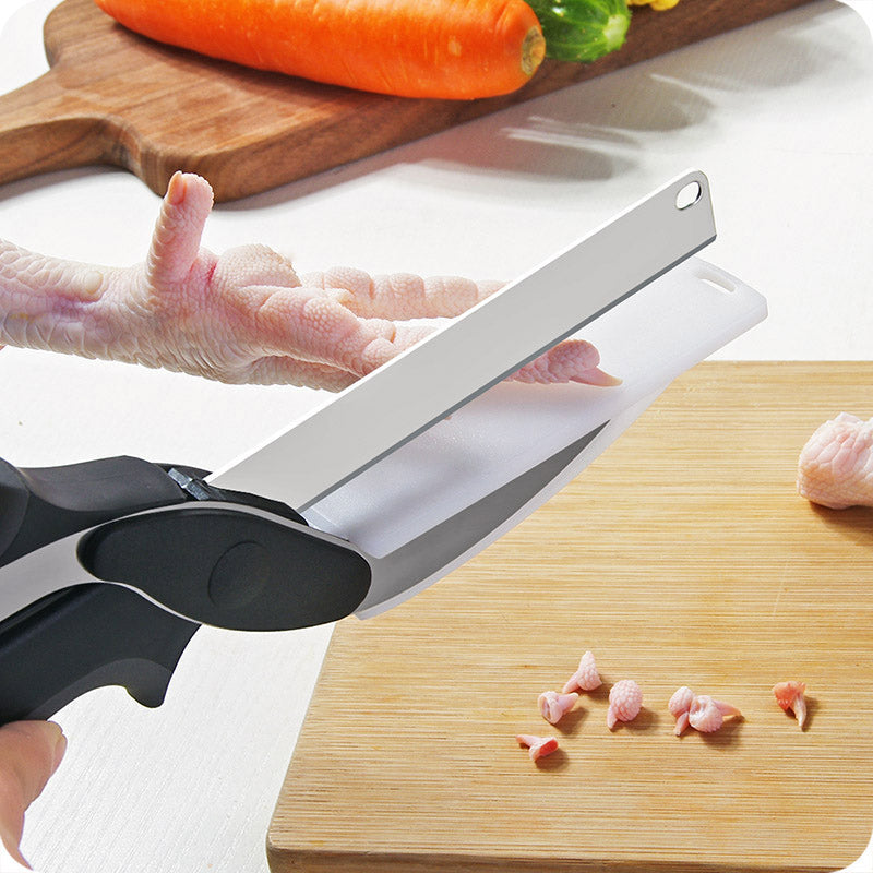 Stainless Steel 2-in-1 Kitchen Scissor Chopper by HitMyNeed