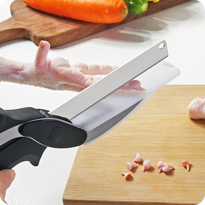 Stainless Steel 2-in-1 Kitchen Scissor Chopper by HitMyNeed