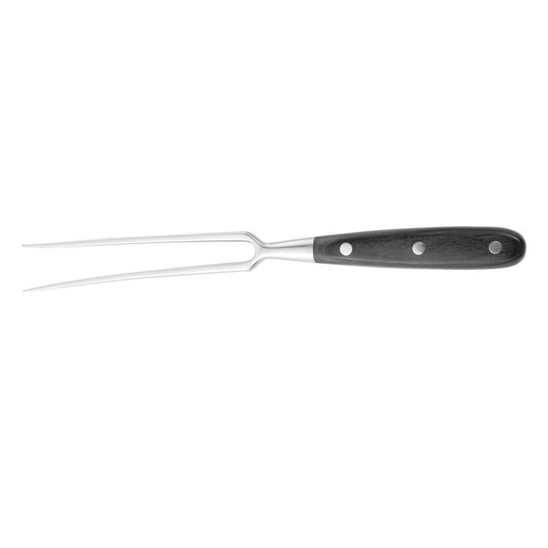 Stainless Steel 2-Prong Roasting Fork with Wood Handle by HitMyNeed