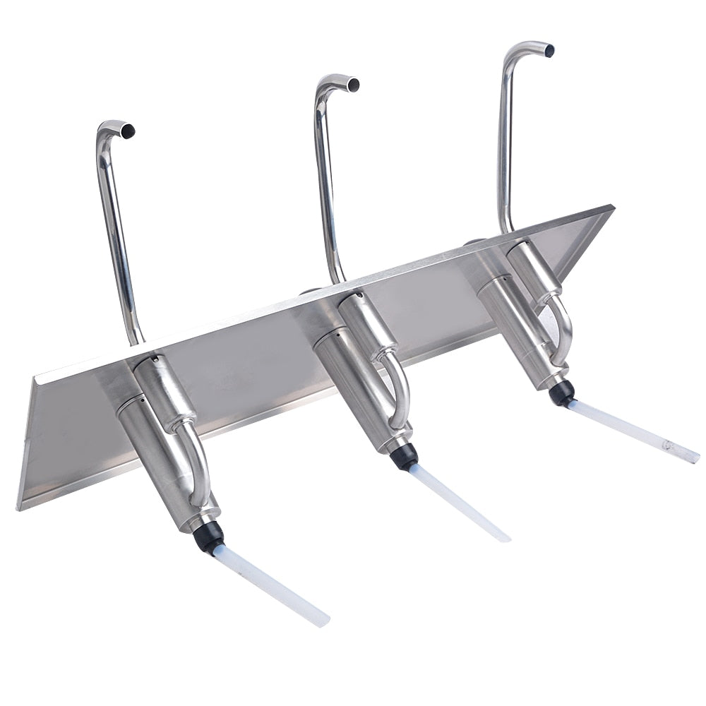 Stainless Steel 3-Compartment Sauce Dispenser by HitMyNeed