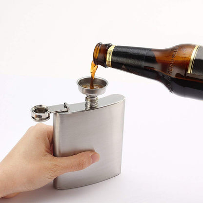 Stainless Steel 4-Piece Alcohol Flask Gift Set 7oz by HitMyNeed
