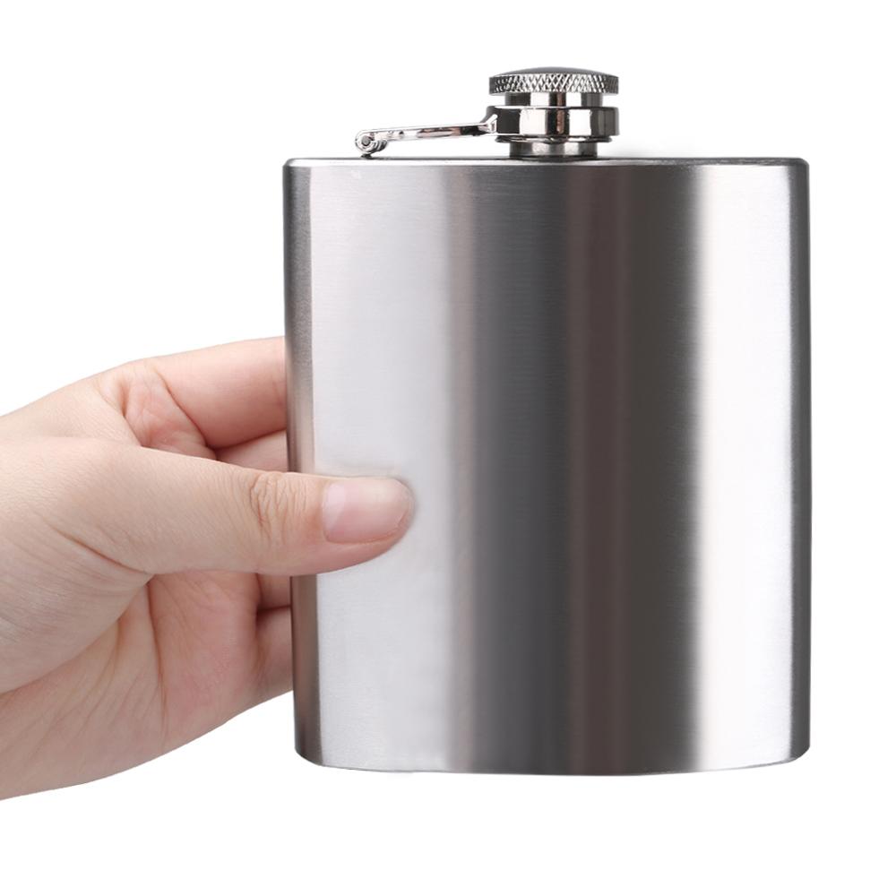 Stainless Steel 4-Piece Alcohol Flask Gift Set 7oz by HitMyNeed