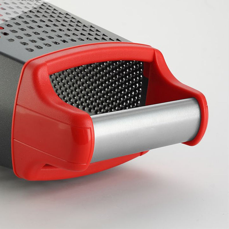 Stainless Steel 4-Sided Box Grater with Non-Slip Base by HitMyNeed