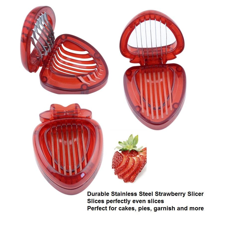 Stainless Steel 7-Blade Strawberry Slicer by HitMyNeed