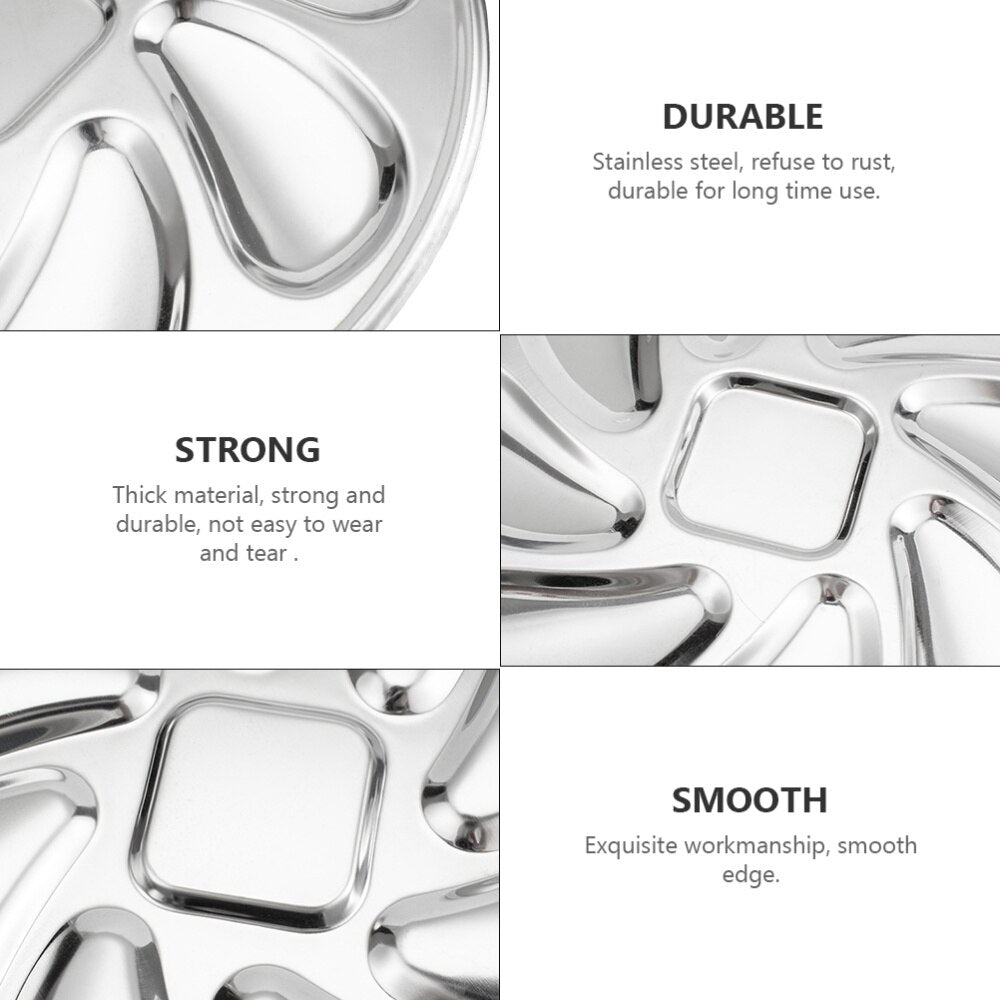 Stainless Steel 8 Slot Oyster Serving Plate by HitMyNeed