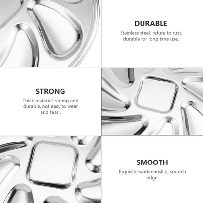 Stainless Steel 8 Slot Oyster Serving Plate by HitMyNeed