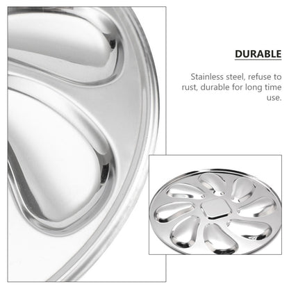 Stainless Steel 8 Slot Oyster Serving Plate by HitMyNeed