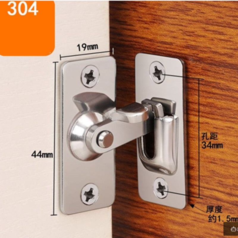 Stainless Steel 90° Sliding Door and Window Lock by HitMyNeed
