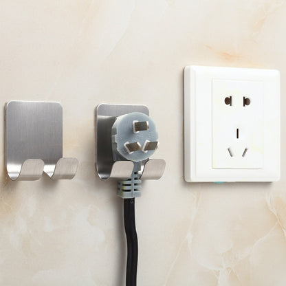 Stainless Steel Adhesive Razor Holder Wall Hook by HitMyNeed