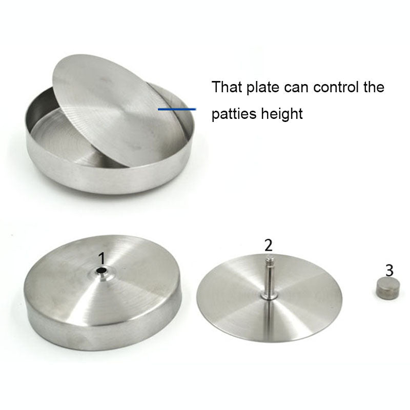 Stainless Steel Adjustable Burger Press by HitMyNeed