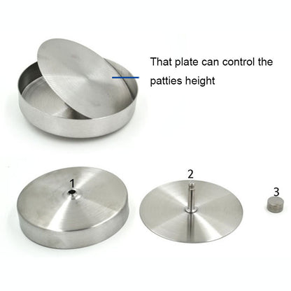 Stainless Steel Adjustable Burger Press by HitMyNeed