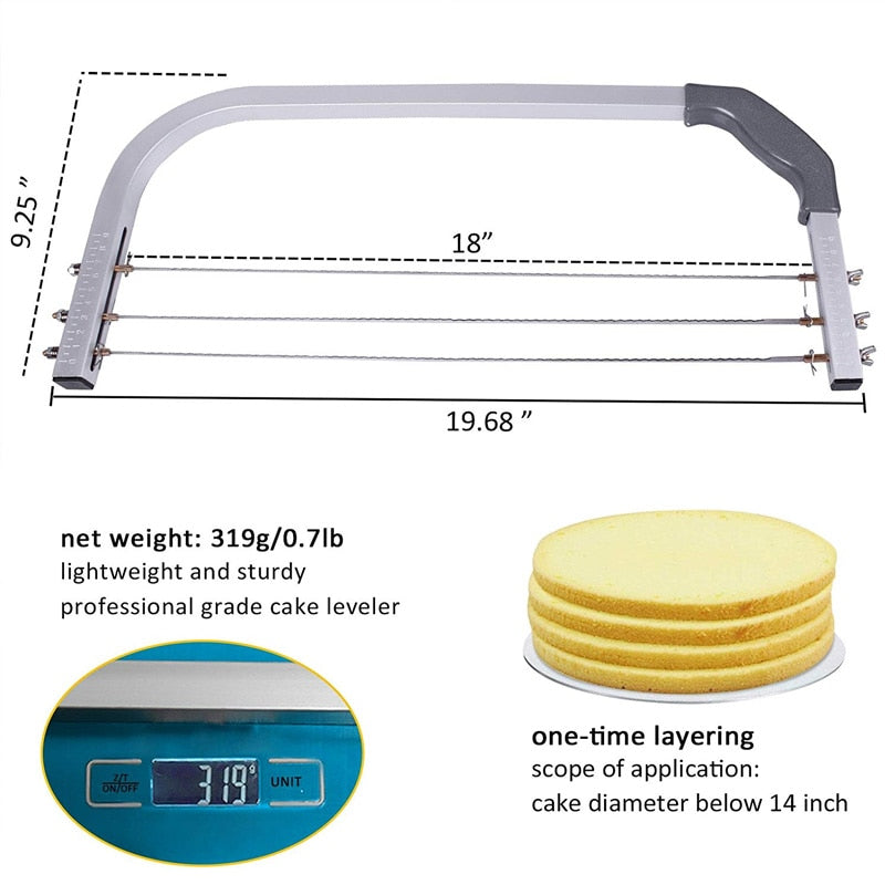 Stainless Steel Adjustable Cake Layer Cutter by HitMyNeed
