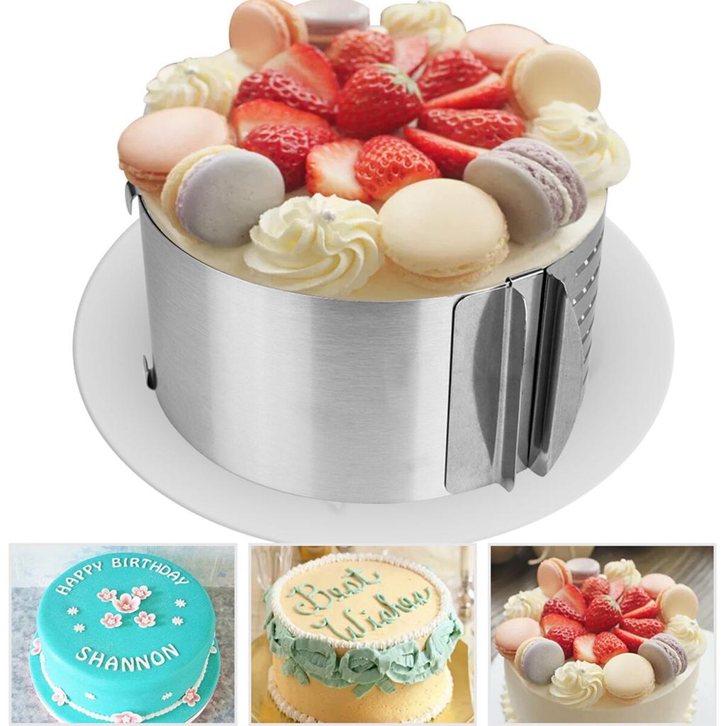 Stainless Steel Adjustable Cake Ring Mold by HitMyNeed