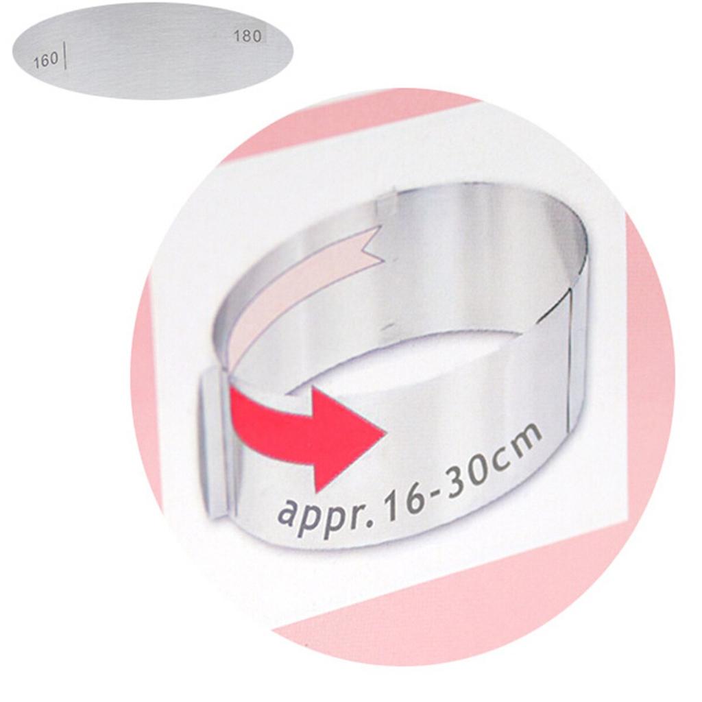 Stainless Steel Adjustable Cake Ring Mold by HitMyNeed