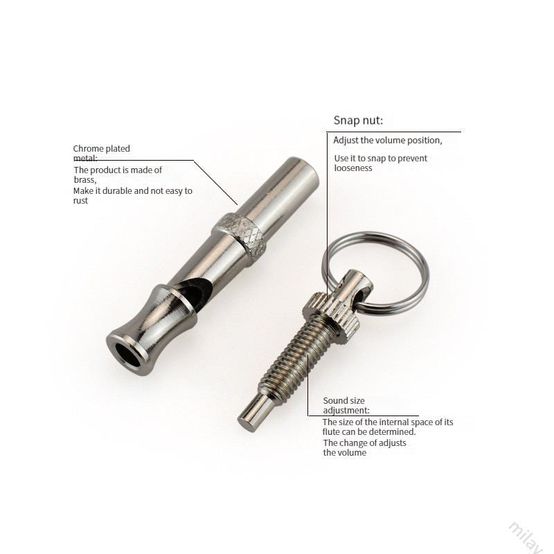 Stainless Steel Adjustable Dog Training Whistle by HitMyNeed