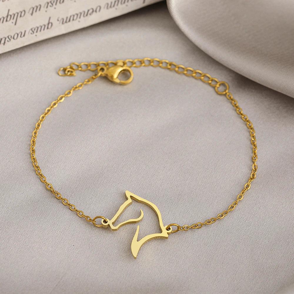 Stainless Steel Adjustable Horse Bracelet by HitMyNeed