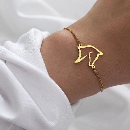 Stainless Steel Adjustable Horse Bracelet by HitMyNeed