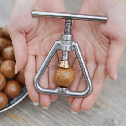 Stainless Steel Adjustable Macadamia Nut Cracker by HitMyNeed