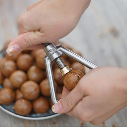 Stainless Steel Adjustable Macadamia Nut Cracker by HitMyNeed