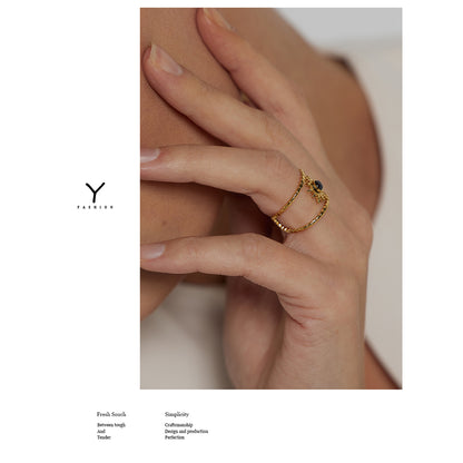Stainless Steel Adjustable Sunburst Ring by HitMyNeed