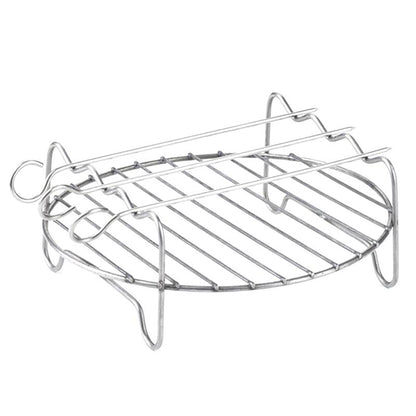 Stainless Steel Air Fryer Rack with Skewers by HitMyNeed