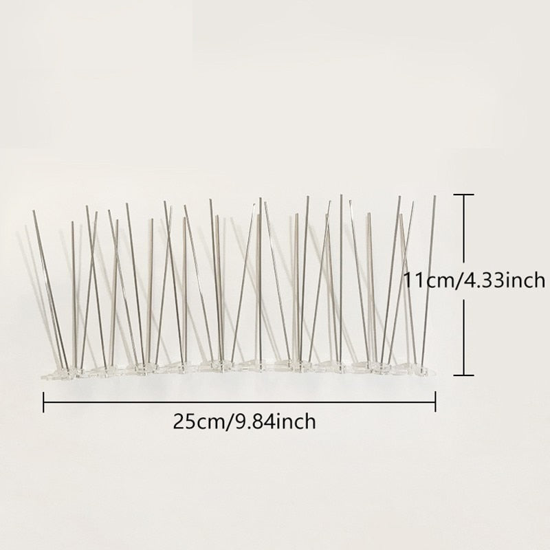 Stainless Steel Anti Bird Spikes 25cm Strip by HitMyNeed