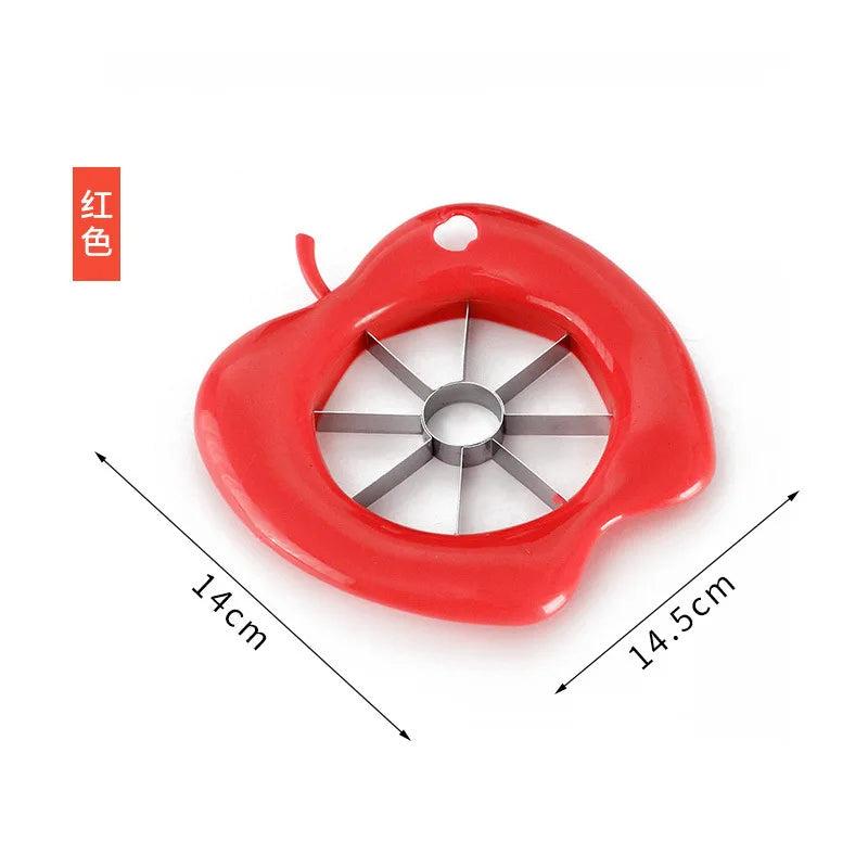 Stainless Steel Apple Corer and Slicer Tool red by HitMyNeed