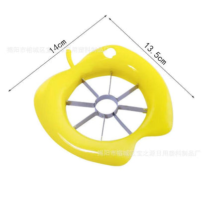 Stainless Steel Apple Corer and Slicer Tool yellow by HitMyNeed