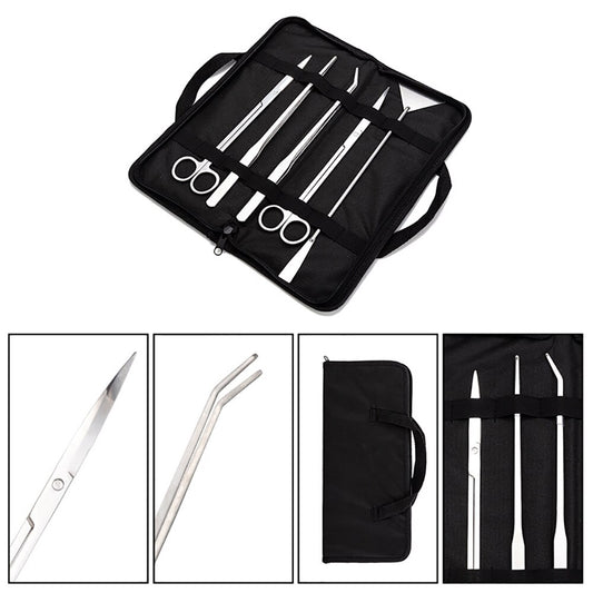 Stainless Steel Aquascaping Tool Kit (5 pcs) by HitMyNeed
