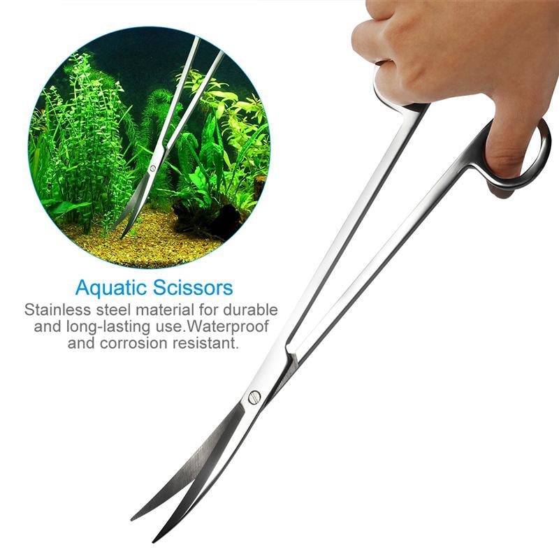 Stainless Steel Aquascaping Tool Set (5pcs) by HitMyNeed