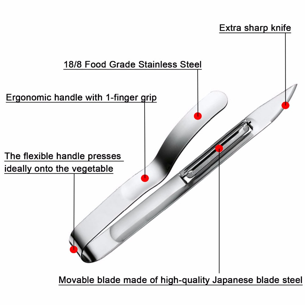 Stainless Steel Asparagus and Vegetable Peeler by HitMyNeed