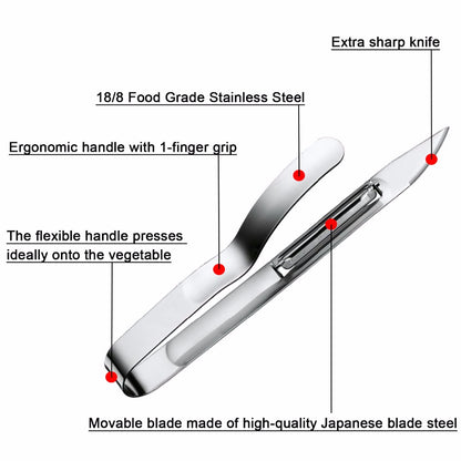Stainless Steel Asparagus and Vegetable Peeler by HitMyNeed