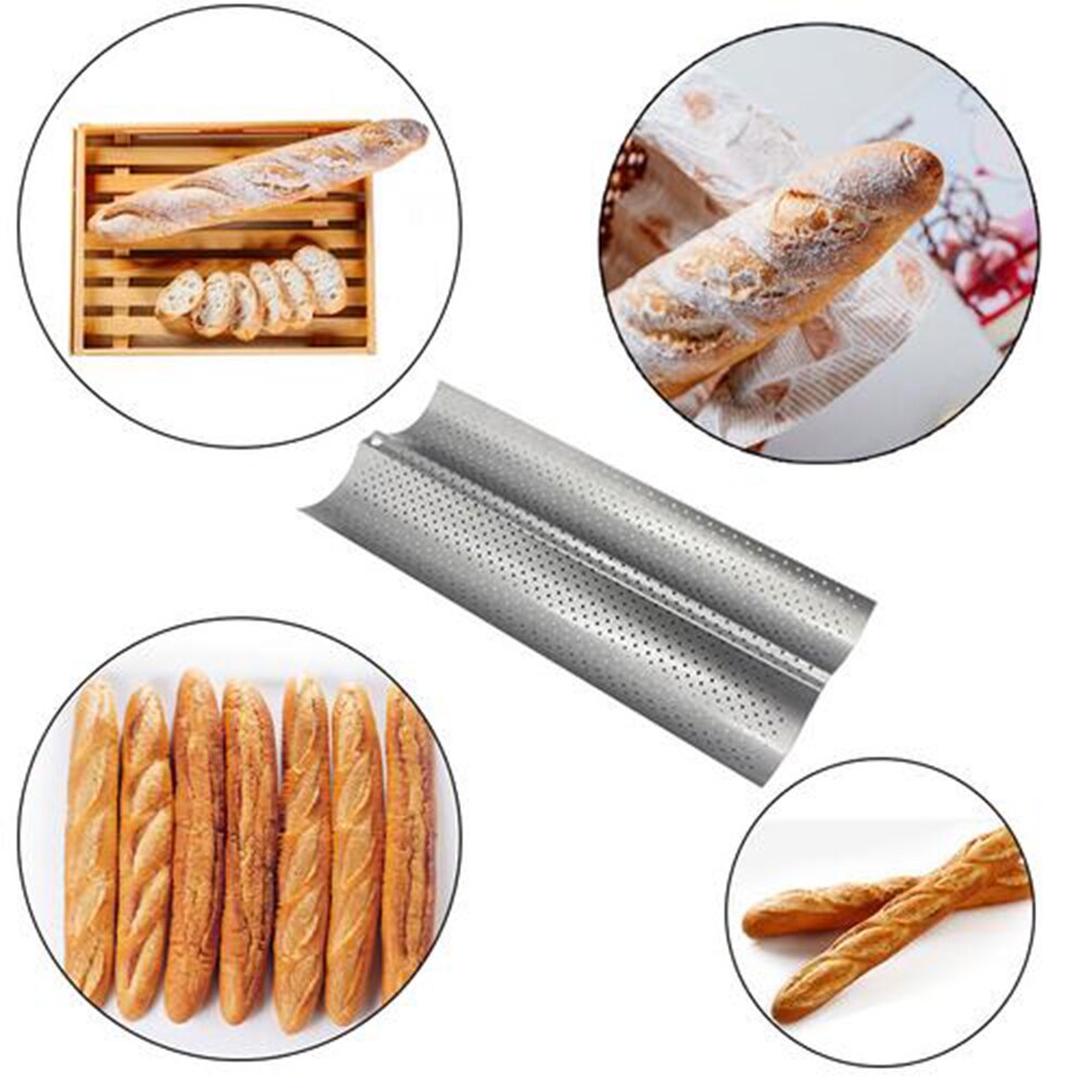 Stainless Steel Baguette Pan with Perforated Tray by HitMyNeed