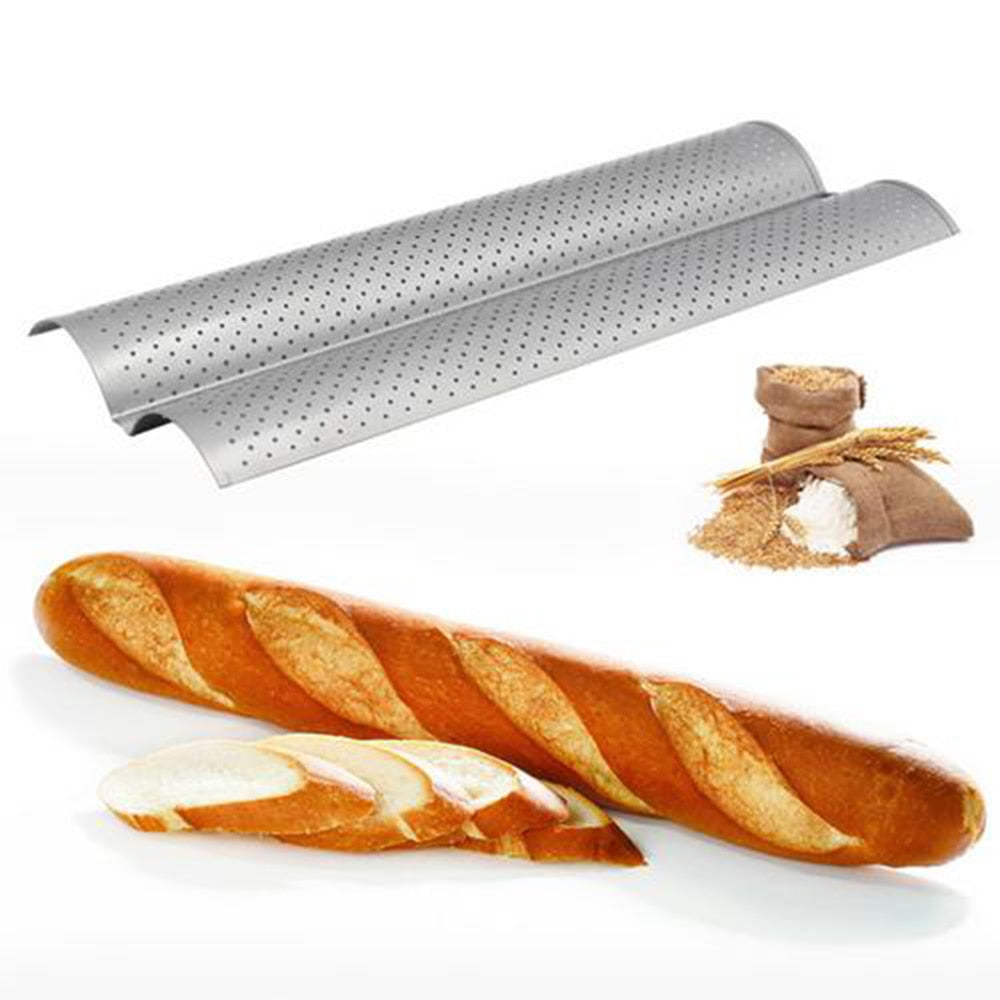 Stainless Steel Baguette Pan with Perforated Tray by HitMyNeed