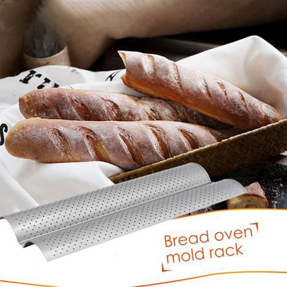 Stainless Steel Baguette Pan with Perforated Tray by HitMyNeed