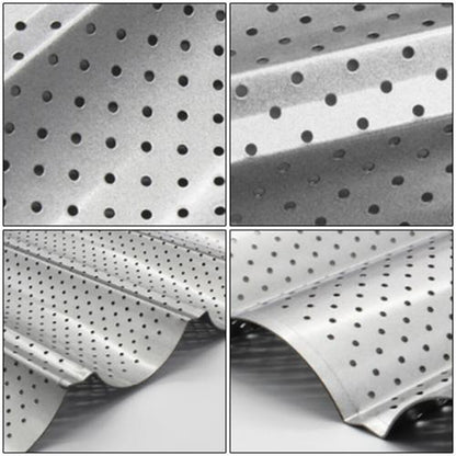 Stainless Steel Baguette Pan with Perforated Tray by HitMyNeed