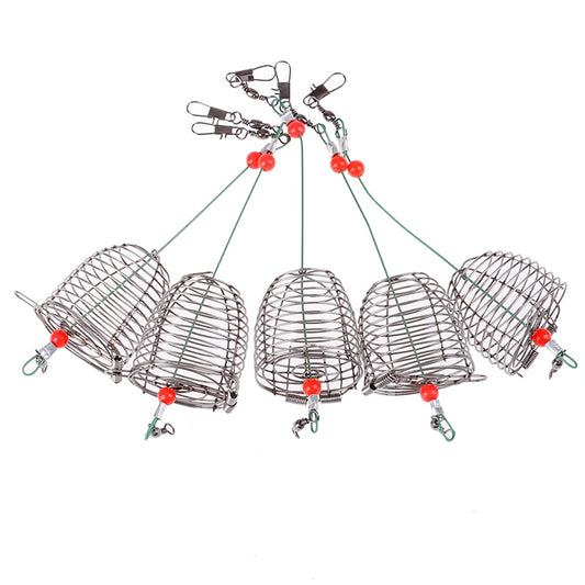 Stainless Steel Bait Feeders Set (5 Pack) by HitMyNeed
