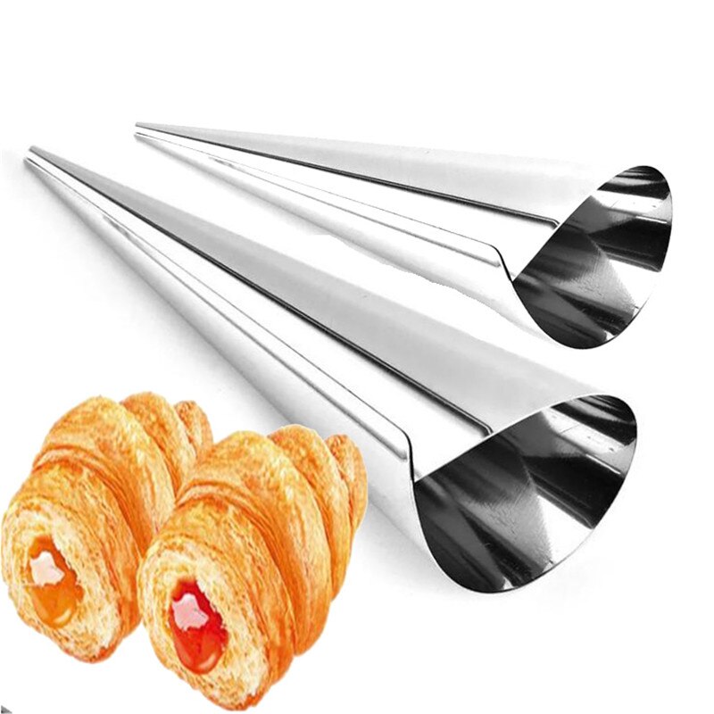 Stainless Steel Baking Cone Molds Set (12 pcs) by HitMyNeed