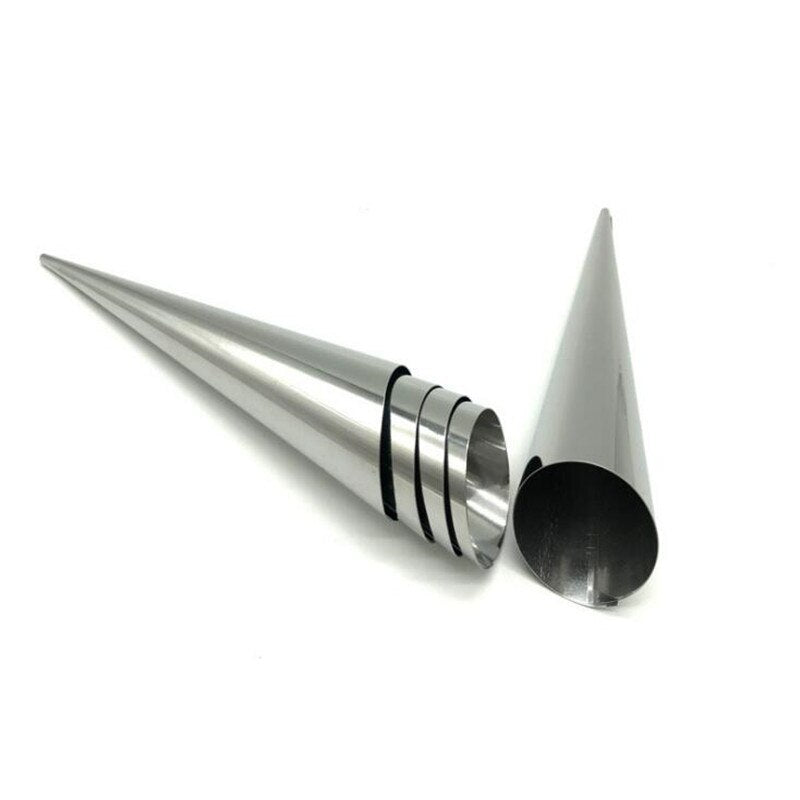 Stainless Steel Baking Cone Molds Set (12 pcs) by HitMyNeed