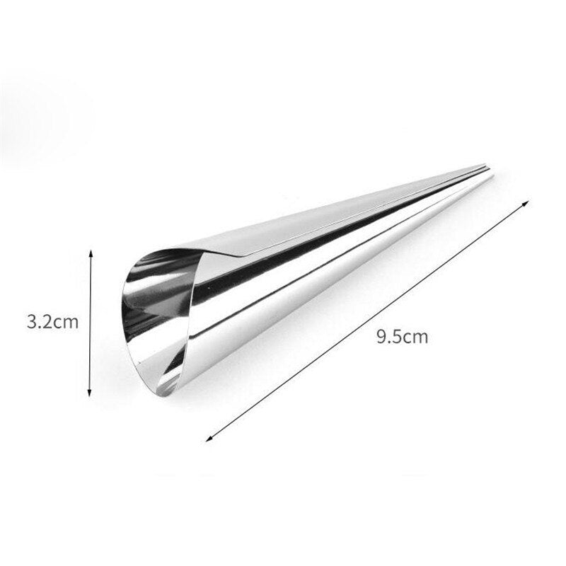 Stainless Steel Baking Cone Molds Set (12 pcs) by HitMyNeed