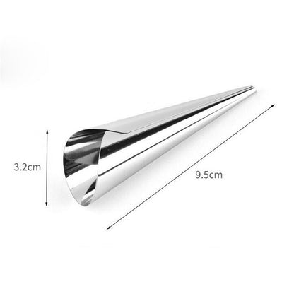 Stainless Steel Baking Cone Molds Set (12 pcs) by HitMyNeed