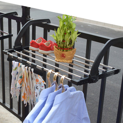 Stainless Steel Balcony Laundry Drying Rack by HitMyNeed