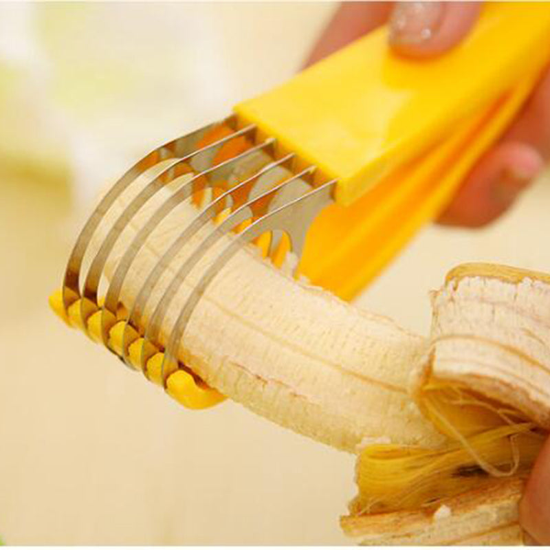 Stainless Steel Banana, Fruit & Sausage Slicer by HitMyNeed