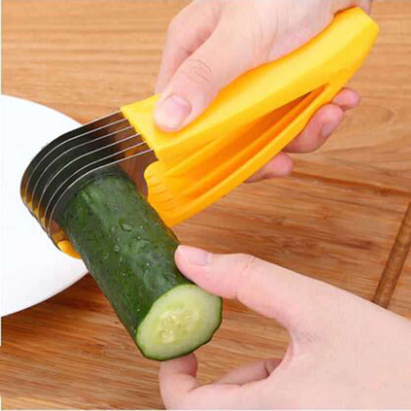 Stainless Steel Banana, Fruit & Sausage Slicer by HitMyNeed