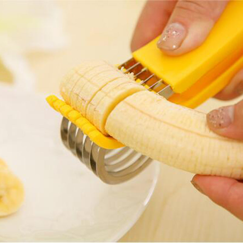 Stainless Steel Banana, Fruit & Sausage Slicer by HitMyNeed