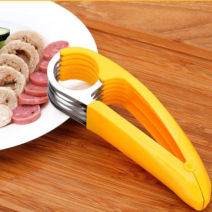 Stainless Steel Banana, Fruit & Sausage Slicer by HitMyNeed