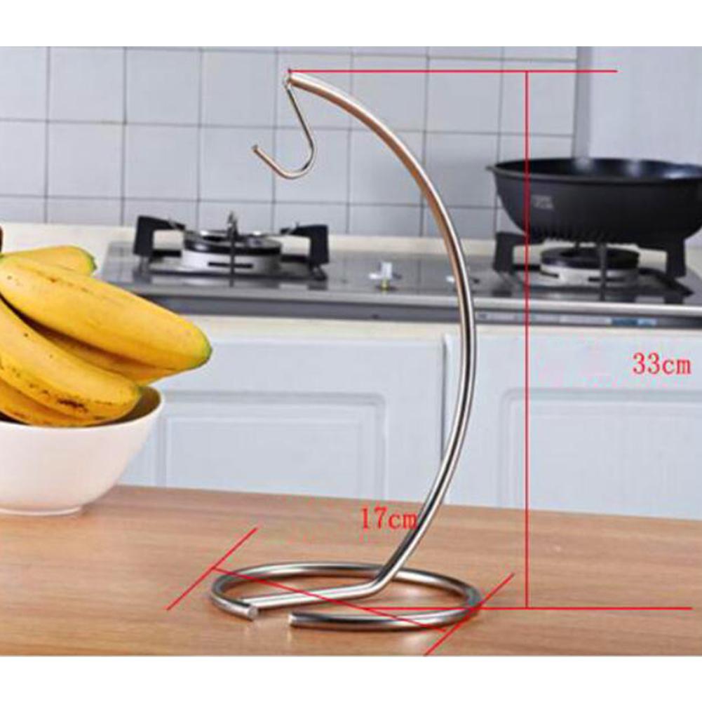 Stainless Steel Banana Hook Countertop Rack by HitMyNeed